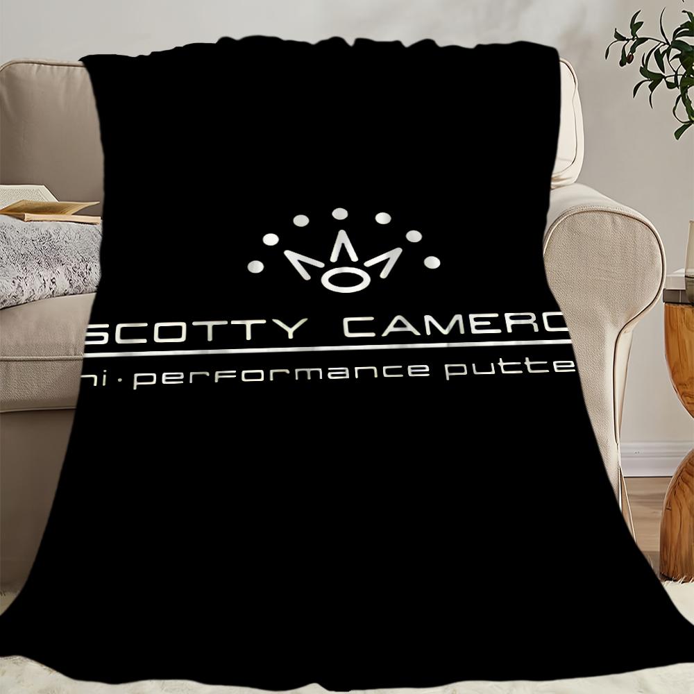 Scotty Cameron Golf Logo Blanket Blanket for Couch Sofa Travel Home Hiking Picni Bed Beding Flannel Blanket birthday gift