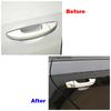 Для Volkswagen VW Passat B6 B7 2005-2015 углеродное волокно ремонт хромированная крышка дверной ручки накладка защитная наклейка автомобиля