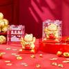 Счастливый Кот на Солнечной Батарее Машущий Лапкой Приглашающий Качающийся Кивающий Для Домашнего Настольного Украшения Приносит Удачу Богатство Автомобильные Украшения