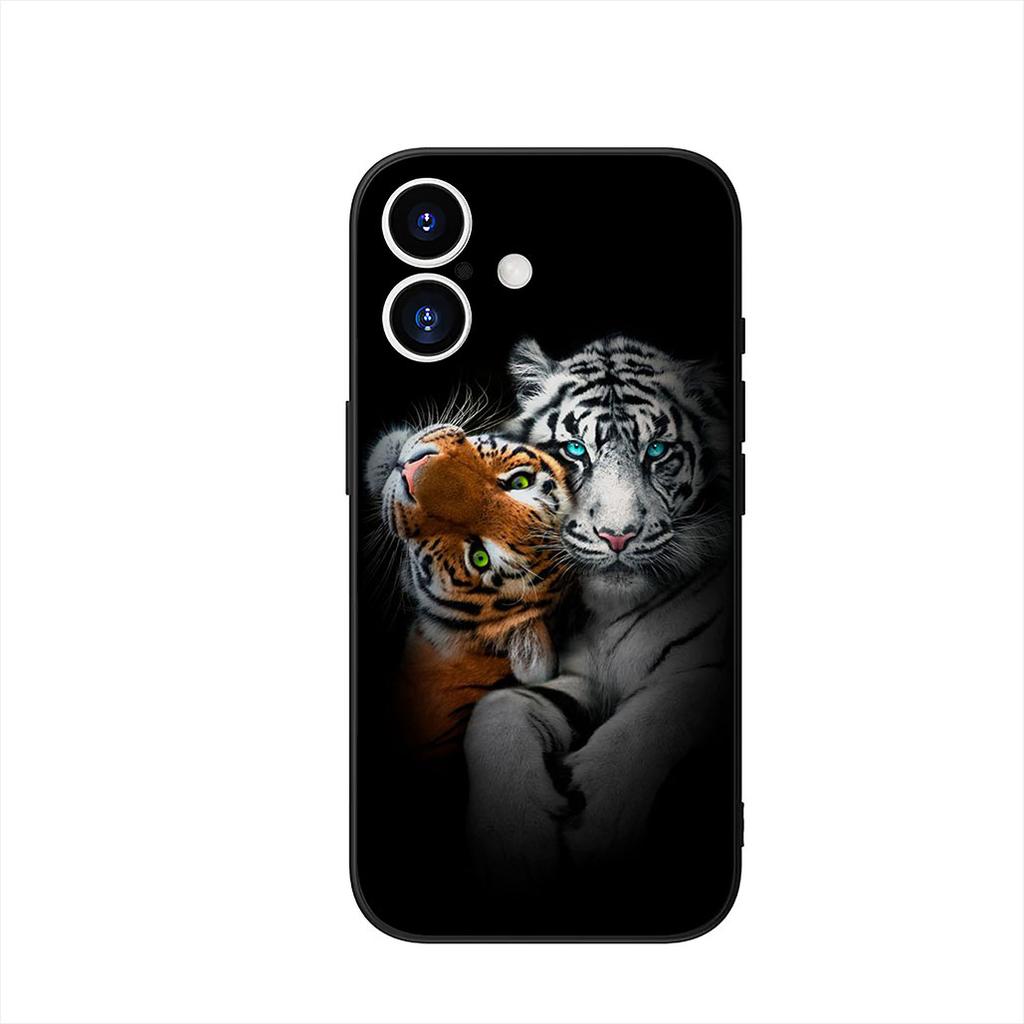 Чехол для телефона Apple iPhone 17 16 15 11 Pro XS Max XR 6 7 8 Plus + SE 2020 5 16E Чехол Тигр Животное Корпус