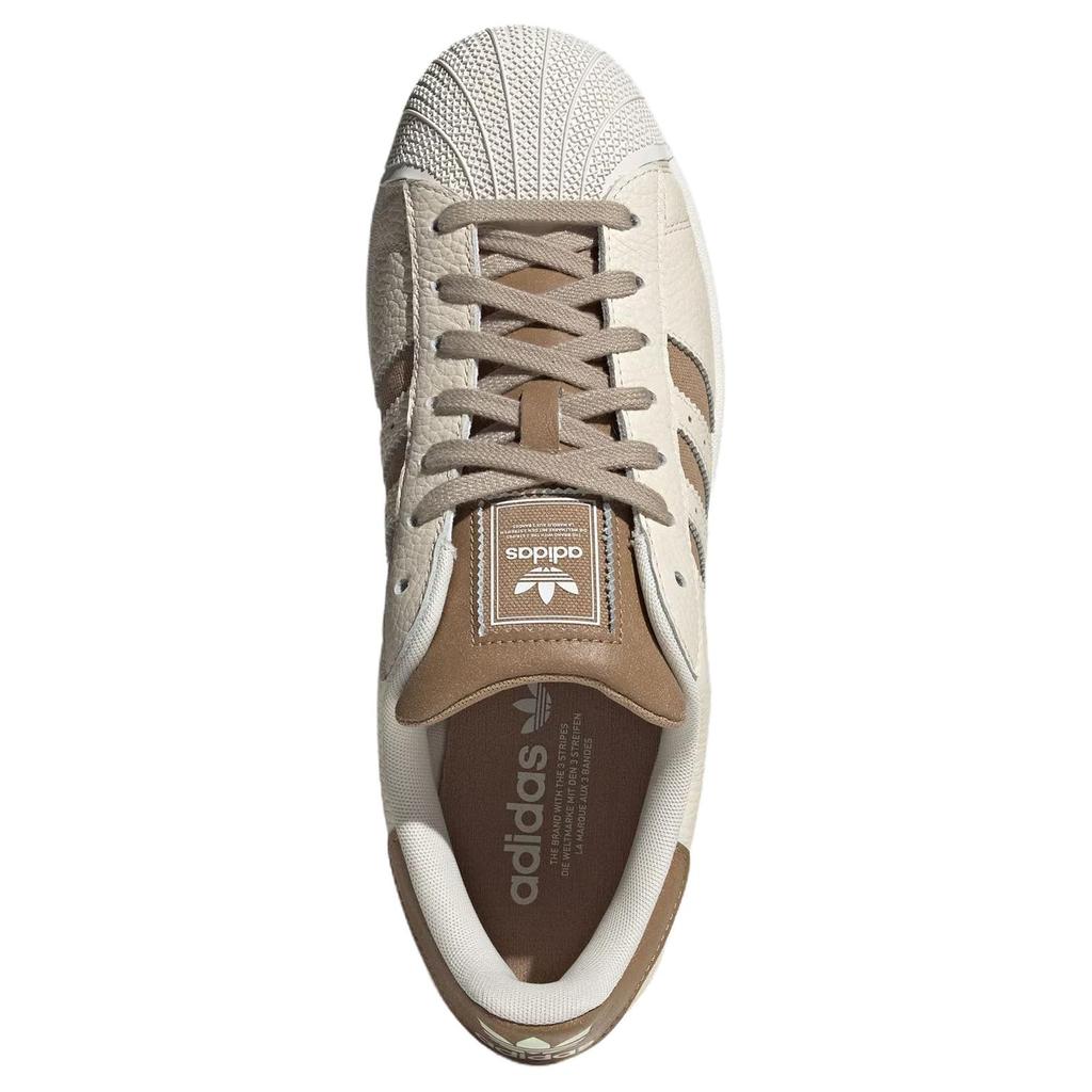 Adidas Оригинальные Superstar 2 Классические Удобные Прочные Низкие Кеды для Скейтбординга Унисекс Кроссовки Белые Коричневые JR6988