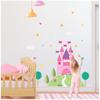 [R3453] - Giant Sticker 'Princess Castle' Pink - 192x157 Cm