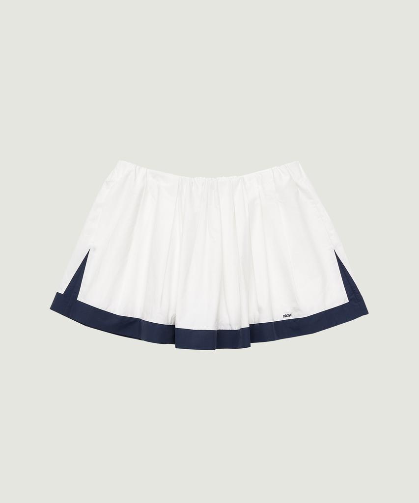 GROVE Juli Flare Skirt (White)