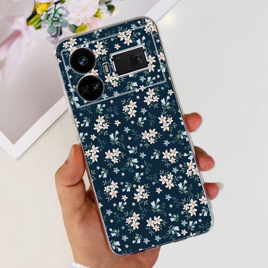 Для Realme GT5 240 Вт / GT3 / GT Neo 3 / GT Neo 5 Чехол Милый Мультяшный Роскошный Мягкий Силикон Прозрачный Чехол для Телефона Задняя Крышка Capas