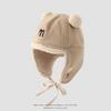 NORTHWOOD Children's Ear Protection Bomber Hats Cute Girl Autumn Winter Hood Boy Baby Letter M Warm Plush Beanies Hat