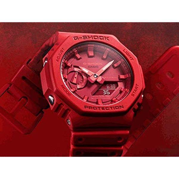 Casio Часы G-SHOCK с карбоновым корпусом GA-2100-4A Мужские Красные НОВЫЕ
