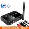 Bluetooth 5.3 Audio Receiver Support USB U-Disk Play Wireless Adapter R/L 2 RCA/3.5MM AUX/Optical Fiber Jack For Car Kit Speaker