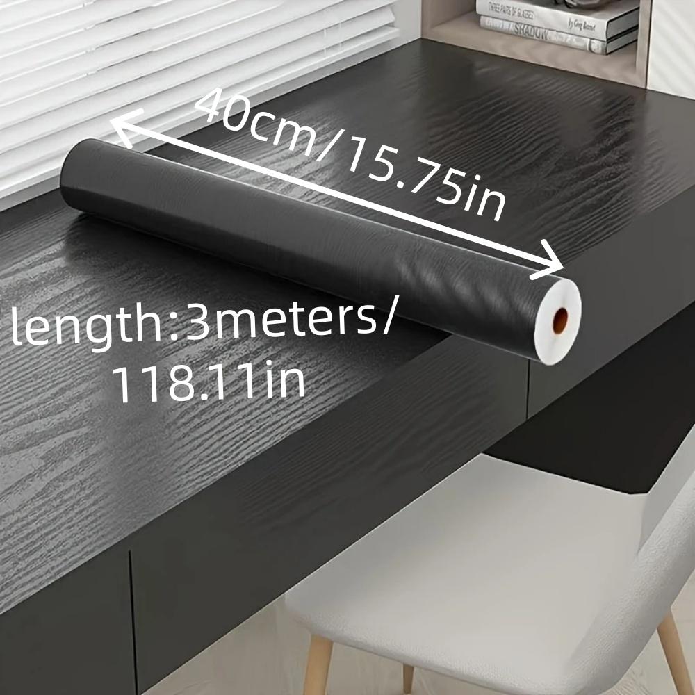 1pc 15.75inX118.11in DIY Self Adhesive Waterproof PVC Wallpaper Renovation Cabinets Furniture Wall Sticker Home Decor Sticky