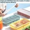 4 Cubes Giant Storage For Food Meal Sauce With Lid Silicone Freezer Trays Extra Large Soup Ice Tray Food Freezing Mold
