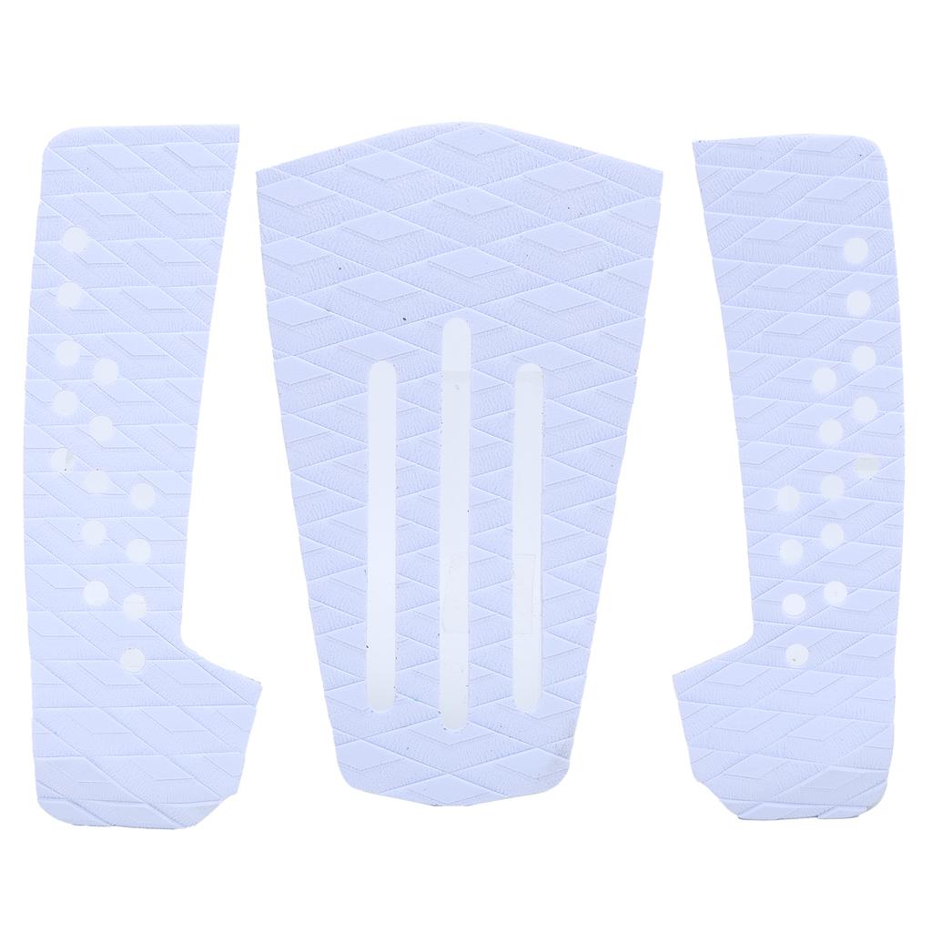 3 шт. коврик для серфборда с тягой, противоскользящий, влагостойкий, коврик для деки серфборда для аксессуаров для скимборда(белый )