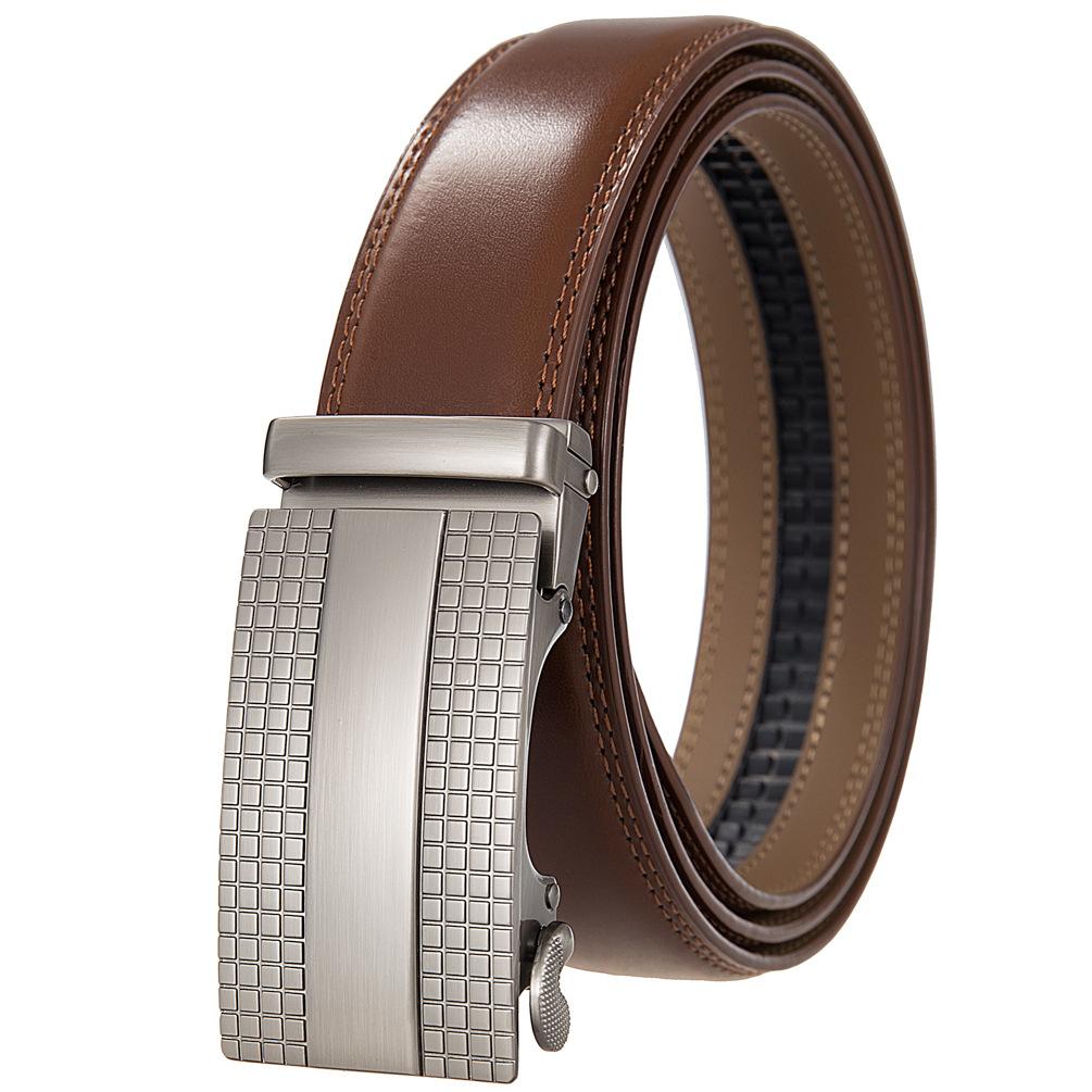 1 шт. Модный деловой ремень, ремень для мужчин, двухслойный ремень, ремень с автоматической пряжкой Ly36-35653-1