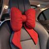 Car Headrest Pillow Vehicle Neck Pillow with Adjustable Strap Easy To Install Ergonomic Bow Neck Support Cushion Waist Pillow