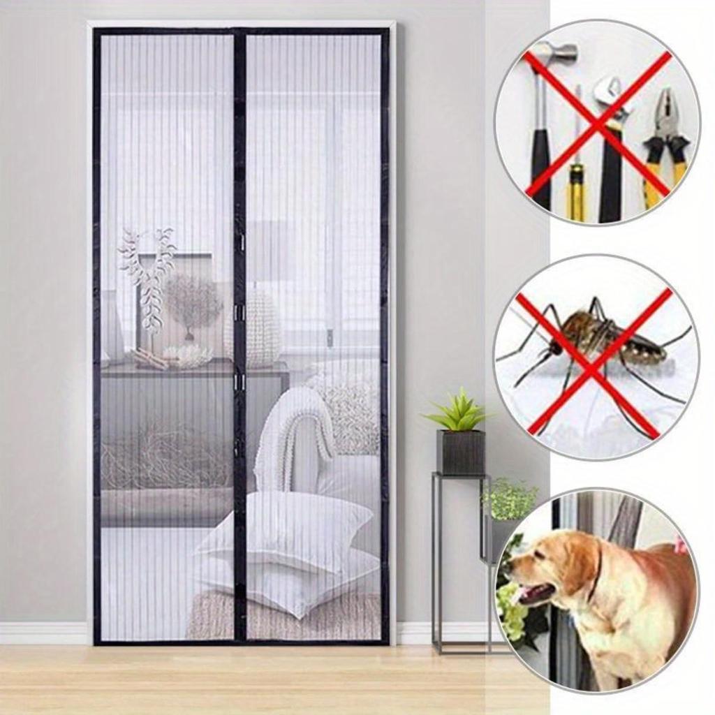 Mosquito Net Curtain Magnets Door Mesh Insect Sandfly Netting with Magnets On The Window Mesh Screen Automatic Closing Door Screen
