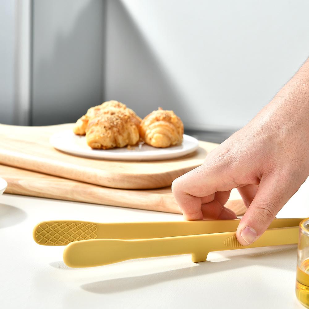 Силиконовые щипцы для тостов, щипцы для подставки для кухни, нескользящие зажимы для приготовления пищи, зажим для барбекю, инструменты для салата, гриль, кухонные аксессуары