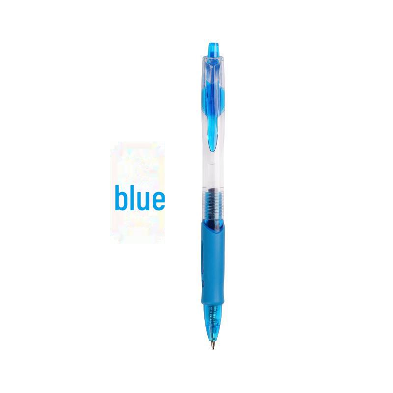 GP1008 Ручка гелевая быстросохнущая с нажимным стержнем, черная пуля толщиной 0,5 мм, большая емкость для подписи в офисе.