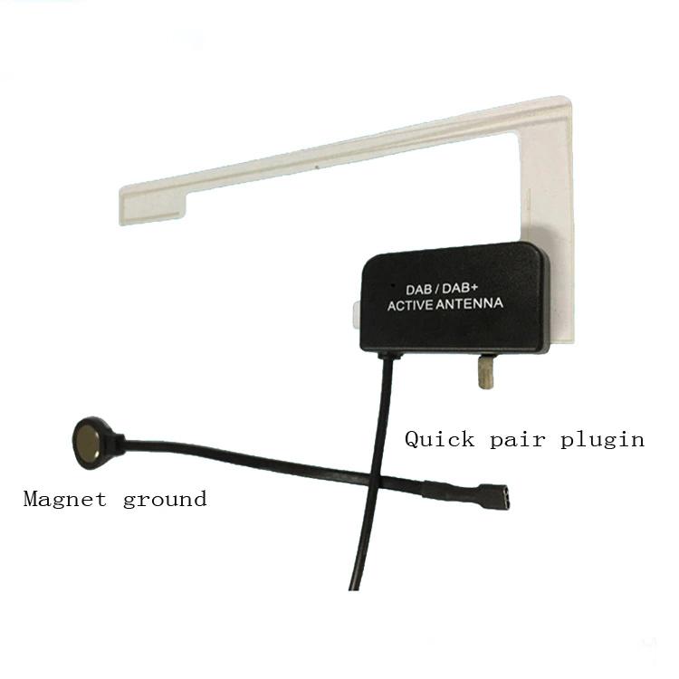 Interior DAB Aerial Car Radio Active Digital Antenna SMB Connector Car Antenna