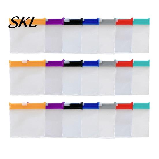 Self-sealing Zipper Pouch Slide Lock Medicine Bags, Compact Travel Pill Set, Accessory Bag Reusable EVA Waterproof Storage Bag, for Small Items