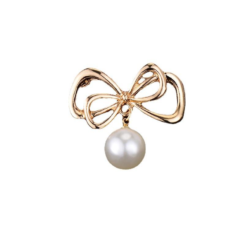 Брошь антибликовая, женская, чудо-бант для уменьшения линии шеи, для фиксации воротника одежды, маленькая брошь высокого класса