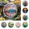 Irregular Shape Puzzle Pieces Acrylic Jigsaw Suncatcher Stained Glass Window Hanging Ornament DIY Puzzles Durable Metal Frame Sun Catcher Panel