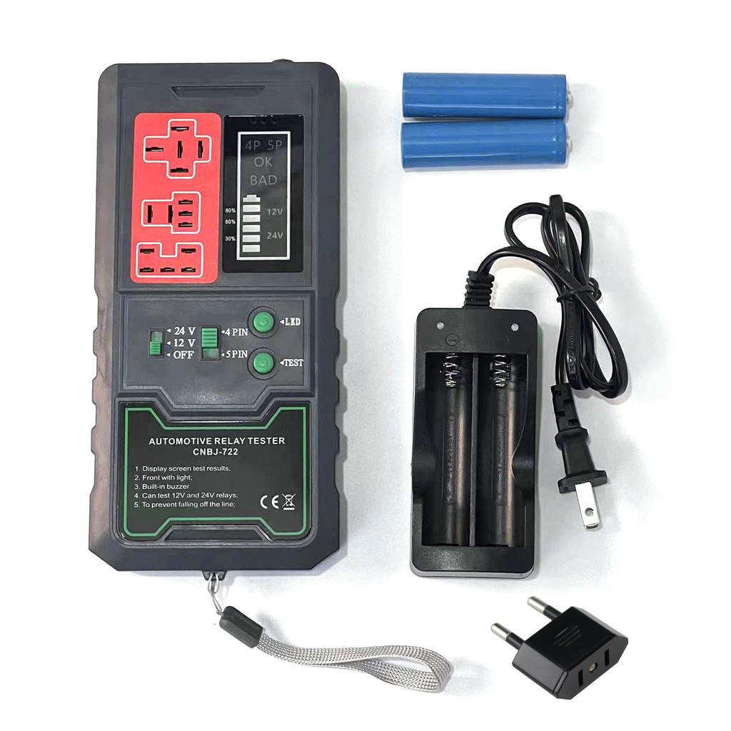 12V 24V Automotive Electronic Relay Tester Car Battery Checker LED Indicator Light Car Relay Tester