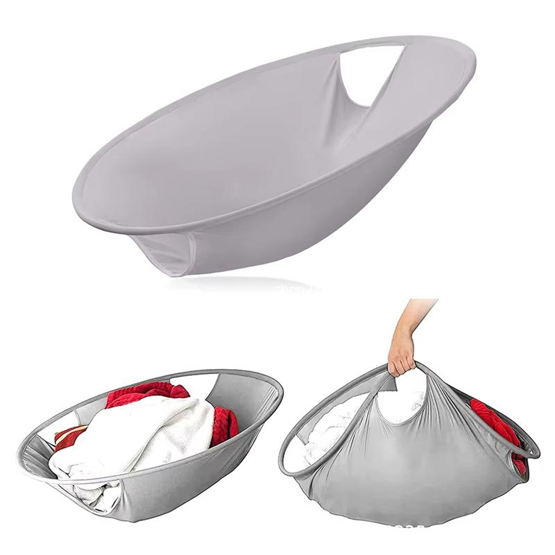 Portable Foldable Dirty Clothes Basket Hanging Bathroom Laundry Hamper Large Capacity Pop Up Laundry Storage Basket