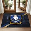 Sheffield Wednesday Design Crystal Velvet Rug Soft Decorative Mat for Bedroom Entrance