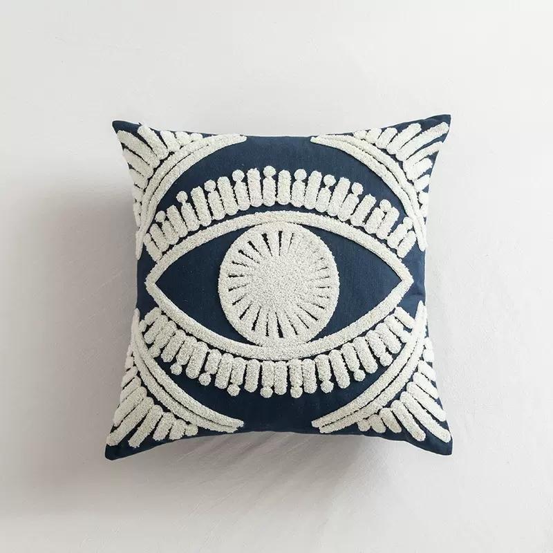 Embroidered Cushion Cover Throw Pillow Case Decorative Geometry Pillowcase For Bed Living Room Car Chair Sofa Decor