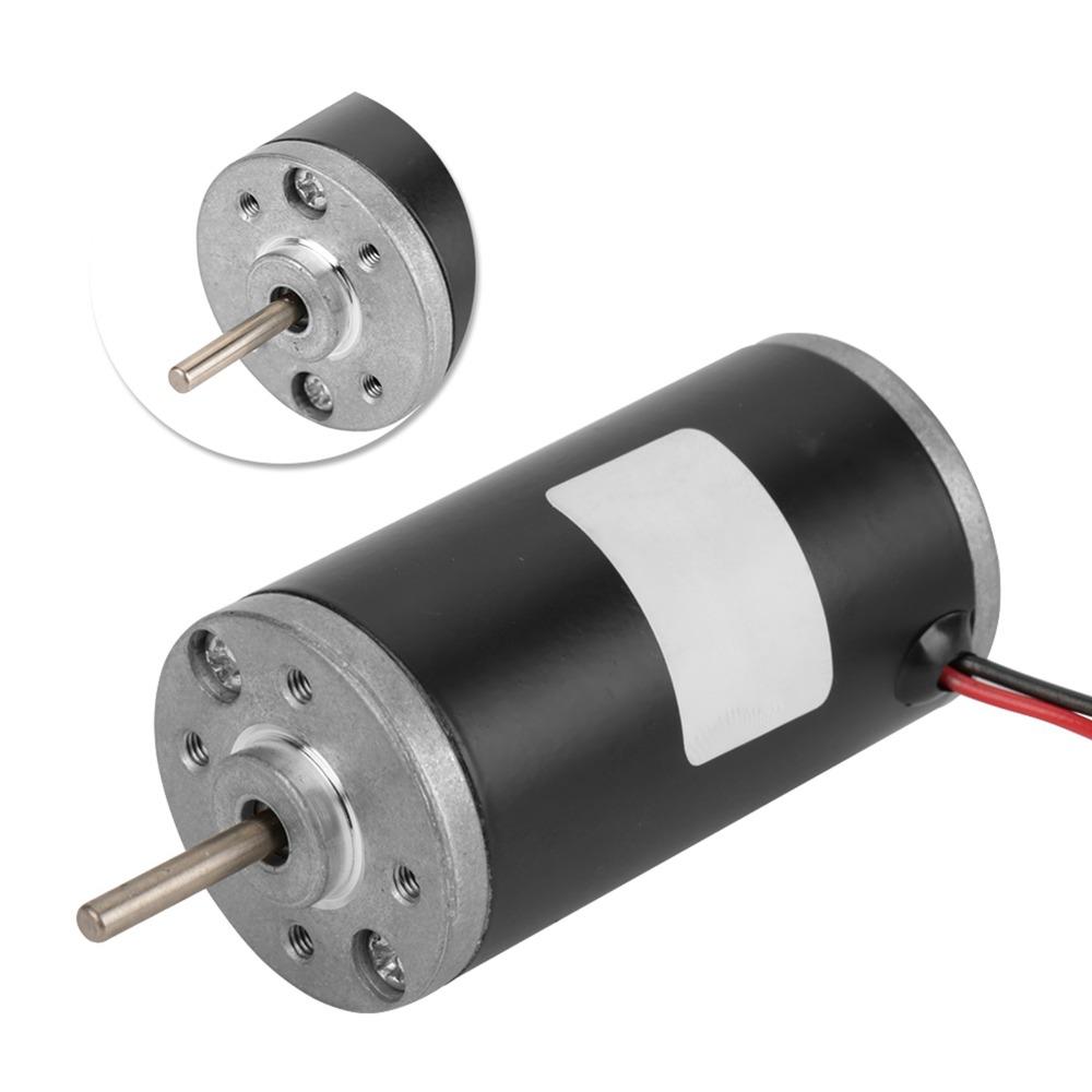 12V Carbon Brush Motor 24V Brushed Electric Motor Reversible Reversible Gear Motor DIY Generator