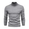Men Turtleneck Sweater Slim Fit Knit High Neck Pullover Warm Winter Solid Color Rollneck Sweater for Daily Wear Work School Street