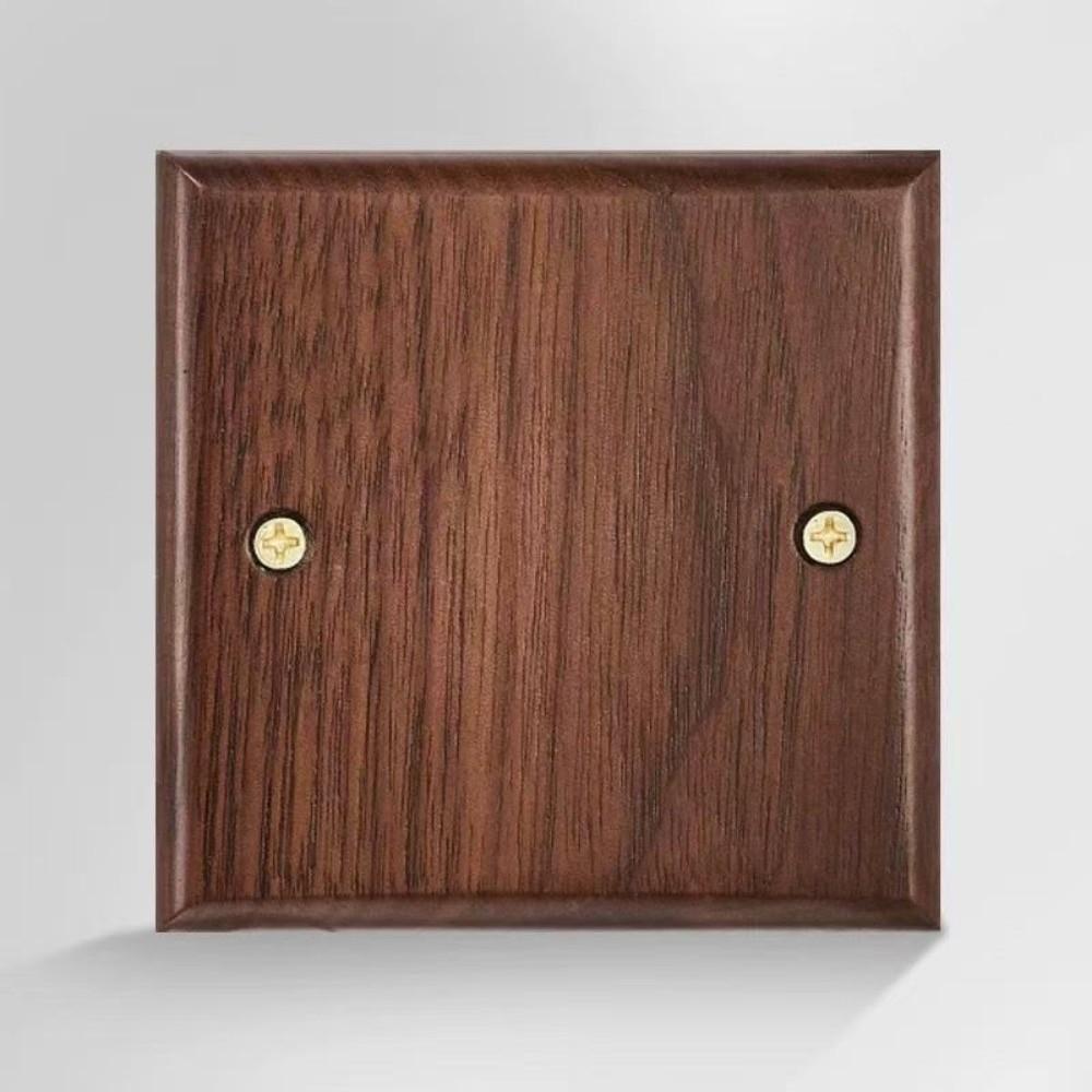 Brass Lever Wall Light Switch Panel Walnut Wood Brass Lever Wall Switch Home Hotel B&B Decoration