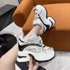 Fashion Spring Women Chunky Casual Sneakers Platform Sports Shoes Summer Thick Bottom Breathable Mesh Casual Shoes 10CM High Heels Woman