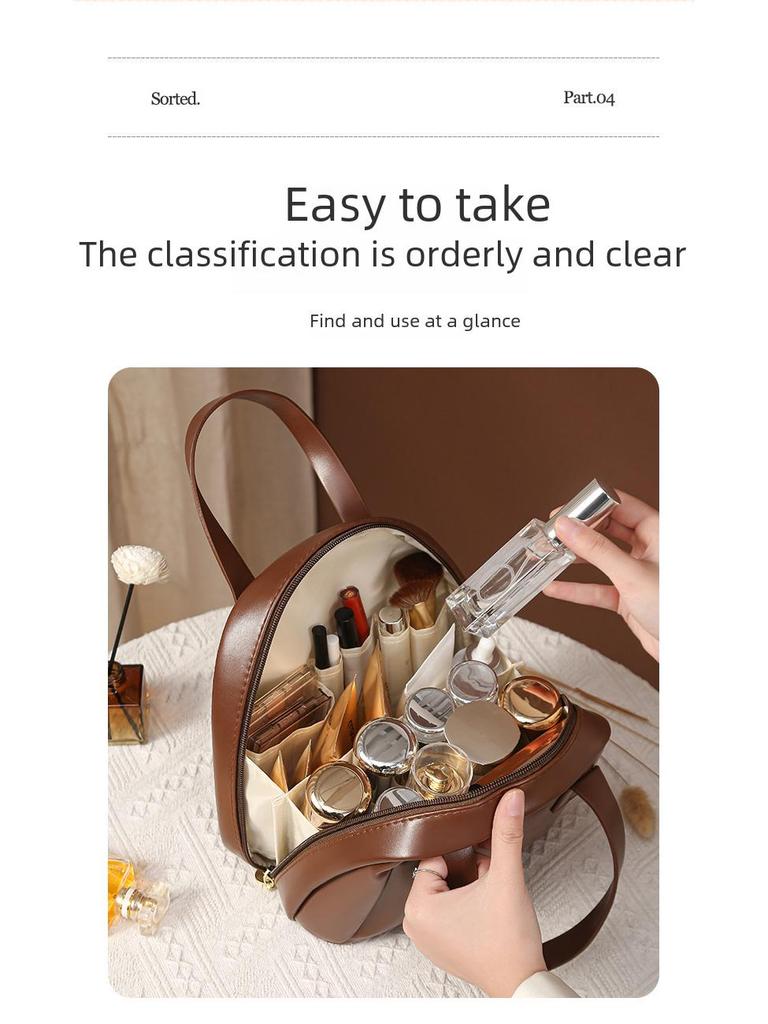 Большая вместительная косметичка Maillard: Портативный дорожный органайзер для кистей для макияжа и туалетных принадлежностей