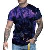 Новая летняя футболка с 3D животным принтом, мужская и женская универсальная большая футболка с коротким рукавом