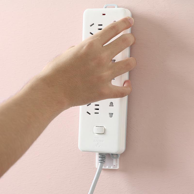 Charm No Drilling Wall-Mounted Home Racks Настенный органайзер для хранения проводов и кабелей Самоклеящийся настольный фиксатор розеток Держатель розеток