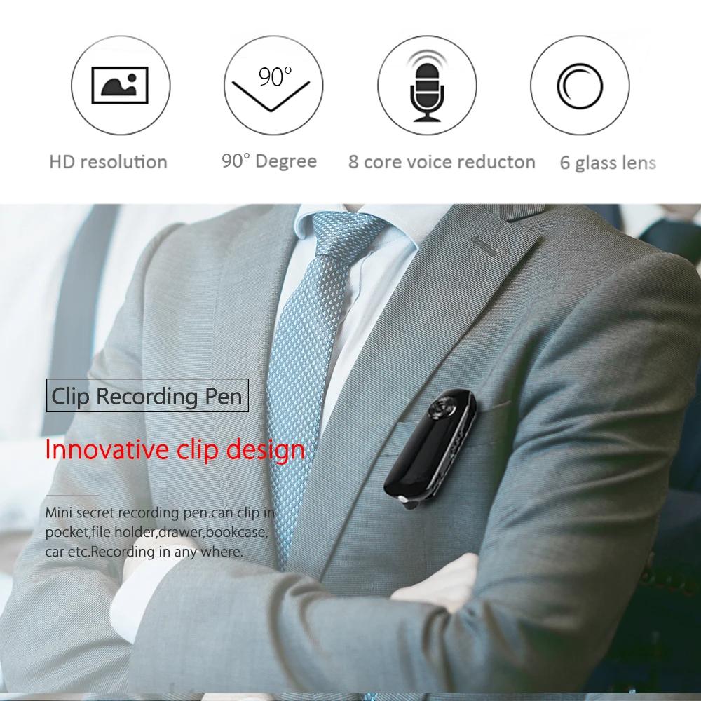 Mini Camera Video Audio Recording Cycling Video Recorder Motion Activate Portable Pocket Body Cams Loop Recording Mini Camcorder