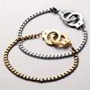 New Product Creative Design Fashion Handcuffs Bracelet Hip-Hop Style Men and Women Rock Party Jewelry Gifts
