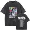 Freya Skye Stars Align Tour  Vintage Washed T Shirt Men Women Fans Gift Tops Clothing Tshirt Aesthetic Short Sleeve Tshirts