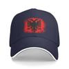 Fashion Albania Flag Baseball Cap Unisex Women Adjustable Albanian Eagle Coat of Arms Dad Hat Outdoor