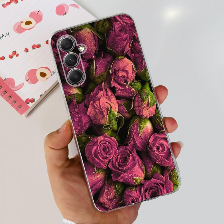 For Samsung Galaxy A25 5G Case Silicone Soft TPU Bumper Cute Cartoon Cat Butterfly Phone Cover For Samsung A25 5G 2023 A 25 Capa