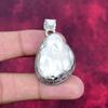 Mother of Pearl Pendant, Real Gemstone Pendant 925 Solid Sterling Silver Pendant, Handmade Jewelry Anniversary Gift