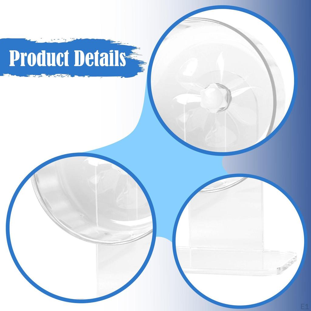 Silent Hamster Wheel Cage Accessories, Quiet, Stable Running Toy Exercise for Hamsters Gerbils