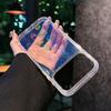 Лазерный чехол-сердечко для iPhone 17 16 15 14 13 12 11 Pro Max, прозрачный акриловый, противоударный, с жесткой задней крышкой