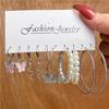 17KM Trendy Silver Color Snake Drop Earrings Set For Women Geometric Long Tassel Dangle Earrings Set of Earrings Jewelry