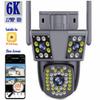 12MP 6K HD WiFi Veb-kamera Tashqi 10X Zum Uchlik Linza Uchlik Ekran PTZ Video Kamera Uy Xavfsizligini Himoya Qilish Kuzatuv Kamerasi