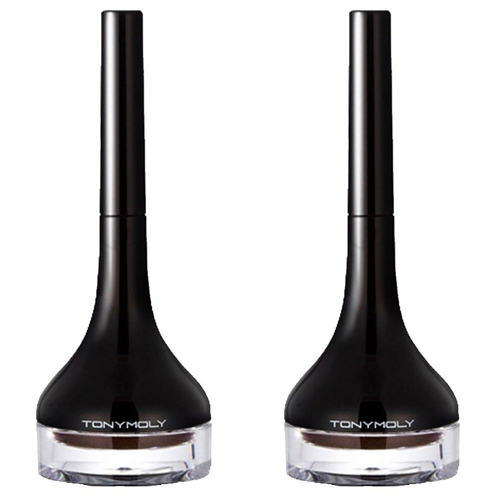 Тони Моли Гель-подводка для глаз Back Gel Eyeliner с длинной кисточкой 3,5 г, Нет. 2 коричневых, 2 шт.