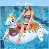 Inflatable Alpaca Ride-on Swimming Ring Pvc Grass Mud White Horse Water Floating Funny Ride-on Cross-border Stock