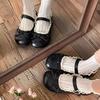 Round Head Retro Bow Flat-soled Small Leather Shoes 2025 New Spring and Summer with Skirts Versatile Soft-soled Mary Jane Shoes
