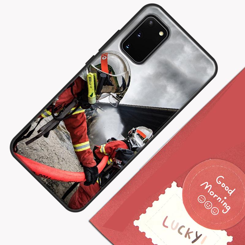 Firefighter Heroes Fireman Phone Case For Samsung Galaxy S26 S25 Ultra S20 S21 S22 S23 S24 S10 Plus S25 FE Cover Shell