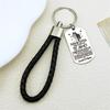 Husband Wife Love Keyholder For Women Men Stainless Steel Silver Color Couple Trend Bag Hanging Key Chain Jewelry Gifts