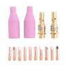 14Pcs MB-15AK Welding Torch Consumables 0.8Mm Contact Tips Gas Ceramic Nozzle For 15AK MIG Welding Torch